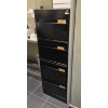 Image 1 : 4 DRAWER BLACK METAL FILING CABINET