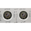 Image 1 : TWO 2023 CANADA RIOPELLE BIRDS WC $2 COINS
