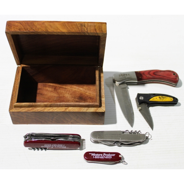 ESTATE BOX FOLDING POCKET KNIVES - MULTI TOOL ETC. 