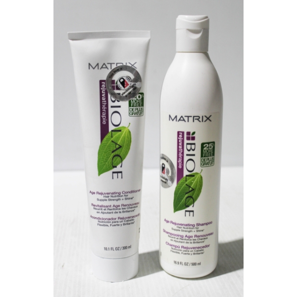 MATRIX HAIR PROD. - AGE REJUVENATING SHAMPOO & CONDITIONER