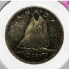 Image 1 : 1965 CANADIAN SILVER 10 CENT COIN
