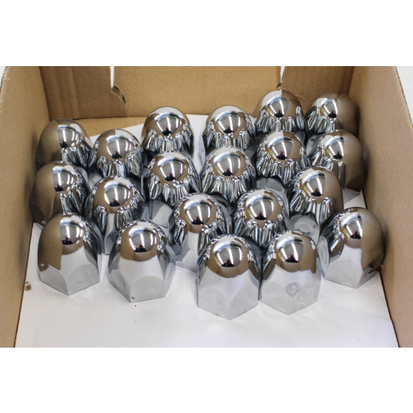 20 CHROME WHEEL NUT COVERS