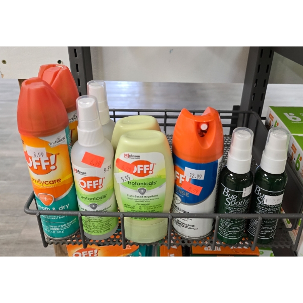 ASSORTED OFF!, BUG SOOTHER & CUTTER BUG REPELLENTS