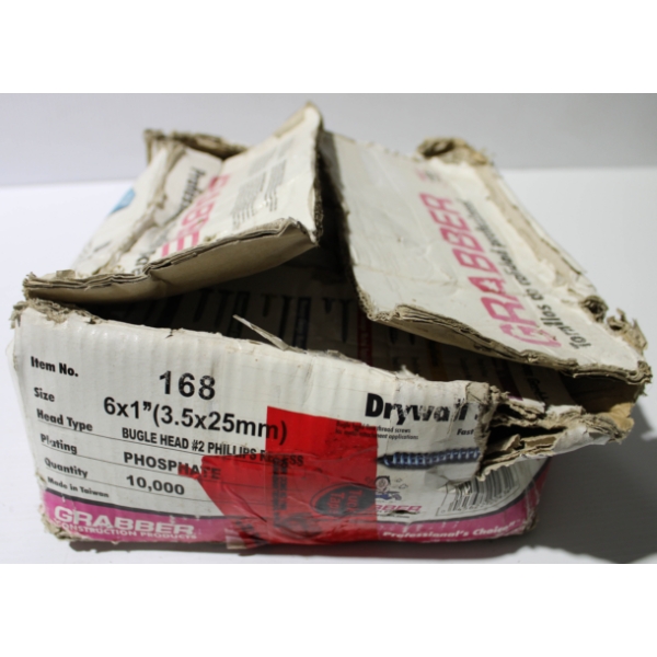 1" BUGLE HEAD DRYWALL SCREWS - 3/4 FULL BOX