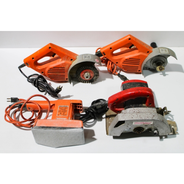 4 ASSORT. WORKING POWER TOOLS INC. 3 BLACK & DECKER