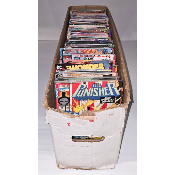 LONG BOX OF ASSORT. MCU & DC COMICS 
