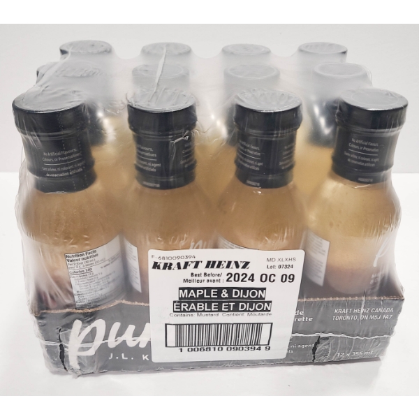12 MAPLE & DIJON KRAFT PURE MARINATE / DRESSING