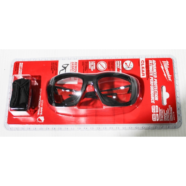 NEW MILWAUKEE ADV. PROTECTION CLEAR SAFTEY GLASSES