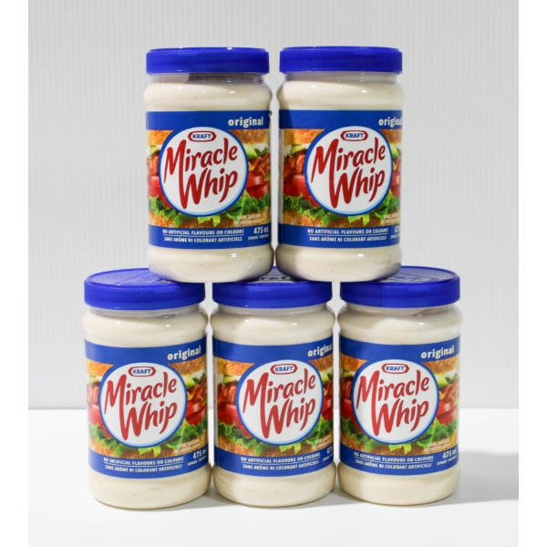 5 X 475ML KRAFT MIRACLE WHIP ORIGINAL SPREAD