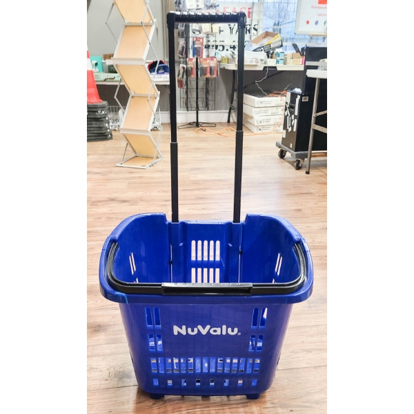 NUVALU ROLLING SHOPPING BASKET
