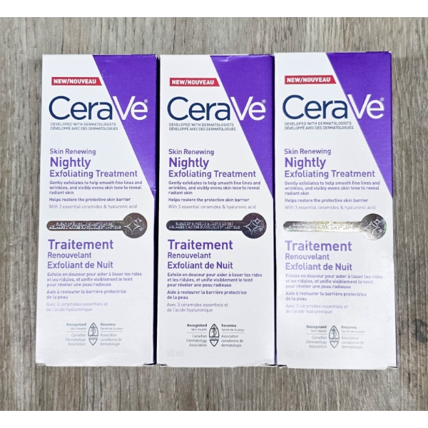 3 CERA VE SKIN RENEWING NIGHTLY EXFOLIATING TREATMENT