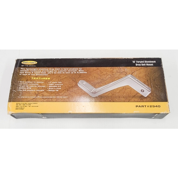 SMITTYBILT 10" FORGED ALUMINUM DROP BALL MOUNT