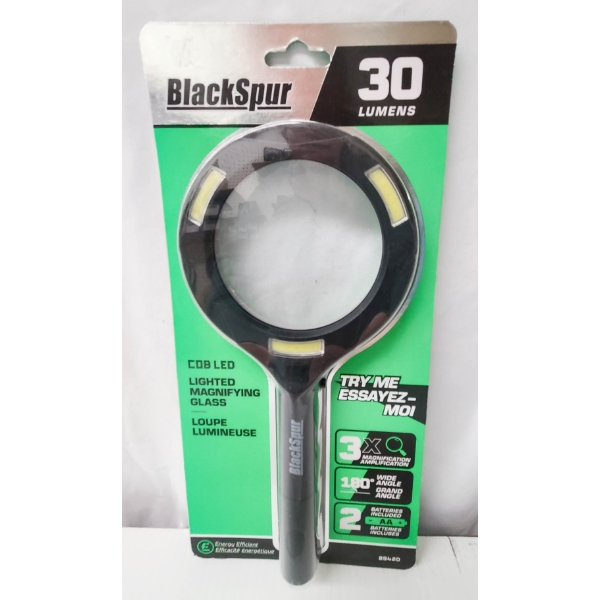 BLACKSPUR LED LIGHTED MAGNIFING GLASS