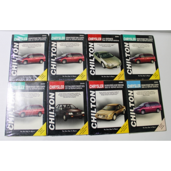 8 VINT. CHILTON  NEW AUTO REPAIR MANUALS CHRYSLER 