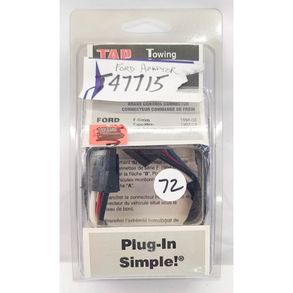 NEW TAP FORD TRAILER BRAKE CONTROL CONNECTOR KIT