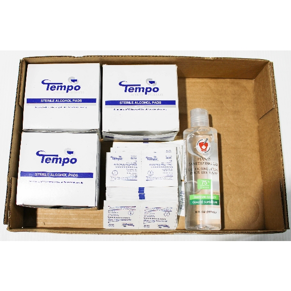 STERILIZED ALCOHOL PADS & HAND SANITIZER