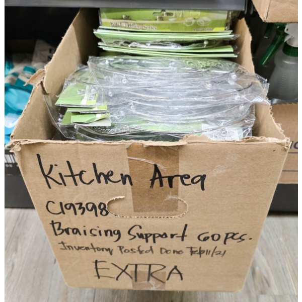 BOX OF BRAISING SUPPORTS