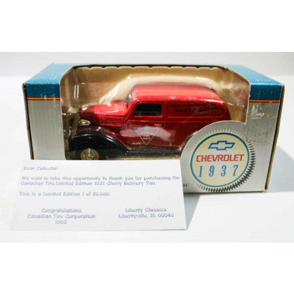 LIBERTY CLASSIC 1937 CHEVY VAN CANADIAN TIRE DIECAST BANK