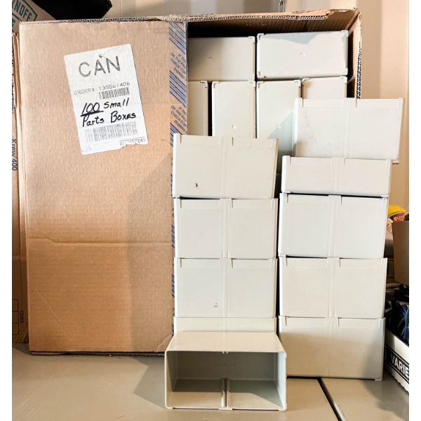 100 STANLEY SMALL PARTS BOXES