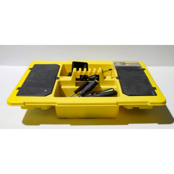 STANLEY PORTABLE CART / TOOL TRAY W/ CONTENTS