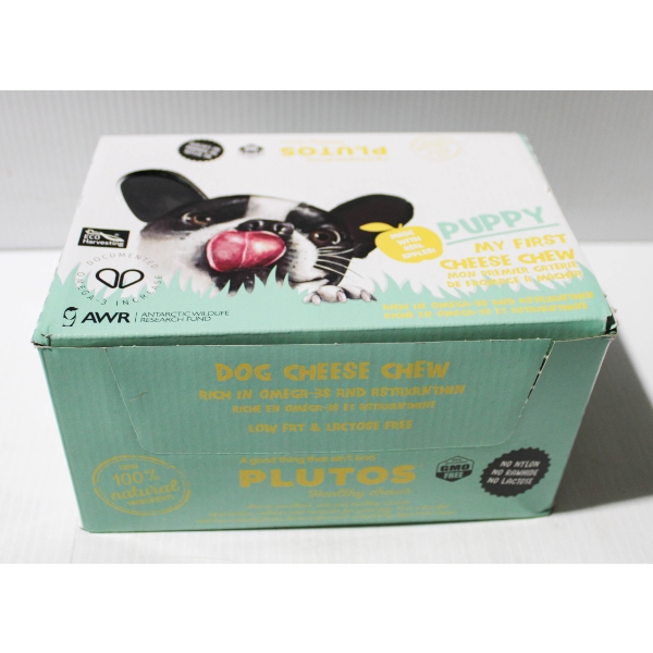 20 PLUTOS PUPPY DOG CHEESE CHEW TREATS - MED
