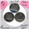 Image 1 : 1921-2021 COMM. CANADA COLORED COIN SET
