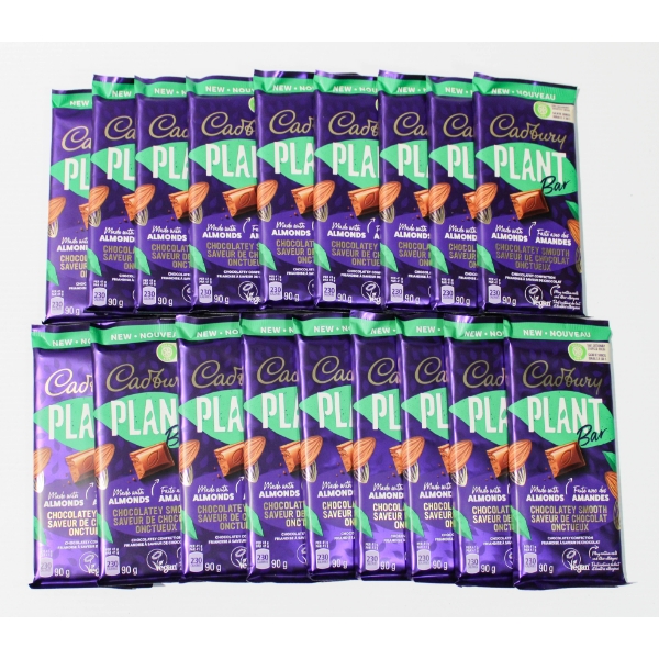 18 X 90G CADBURY PLANT CHOCOLATE BARS