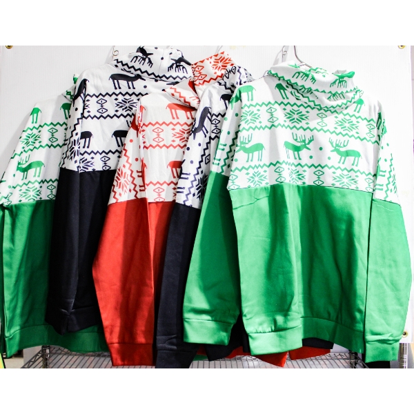 5 WOMEN'S LOOSE TURTLENECK LONG SLEEVE SHIRTS - DEER