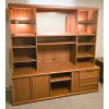 Image 1 : ENTERTAINMENT DISPLAY W/ STORAGE CABINETS & MIRROR