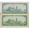 Image 2 : TWO 1967 UNC. CENTENNIAL $1 BANKNOTES