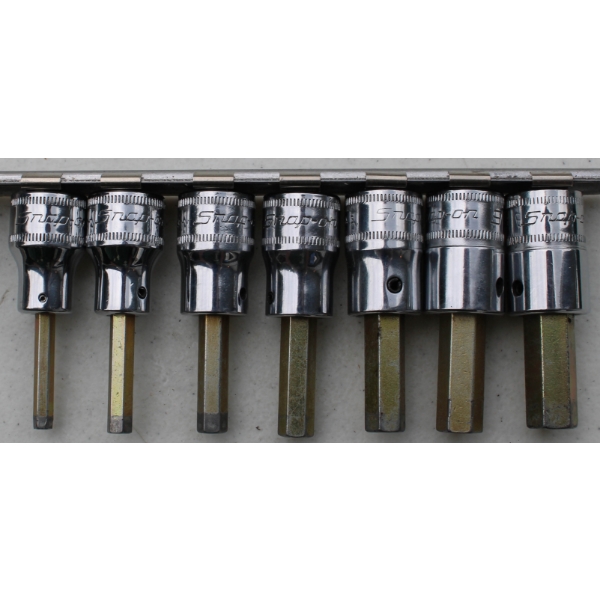 7PC SNAP-ON 3/8" DRIVE HEX HEAD SOCKETS - METRIC