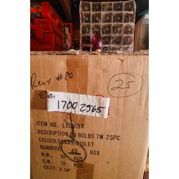 25 X 25 PC VIOLET OUTDOOR BULBS 120V