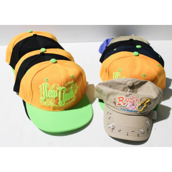 10 NEW BASEBALL HATS - ASST. STYLES & COLORS