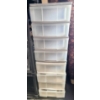 Image 1 : 2 PLASTIC 4 DRAWER STORAGE BINS