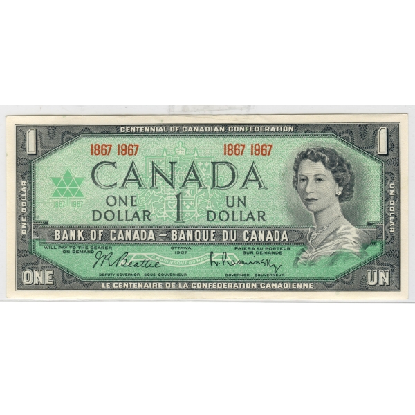 1967 CANADIAN CENTENNIAL $1 DOLLAR BANK NOTE