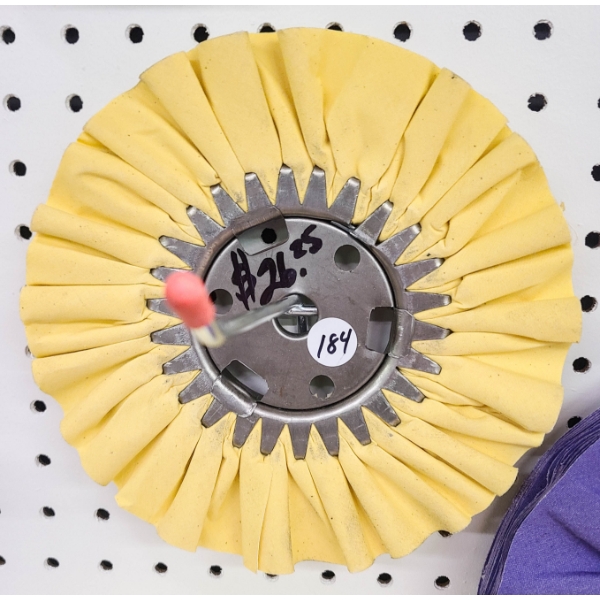 NEW 8" ALUMINUM POLISHING WHEEL (YELLOW)
