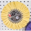 NEW 8" ALUMINUM POLISHING WHEEL (YELLOW)