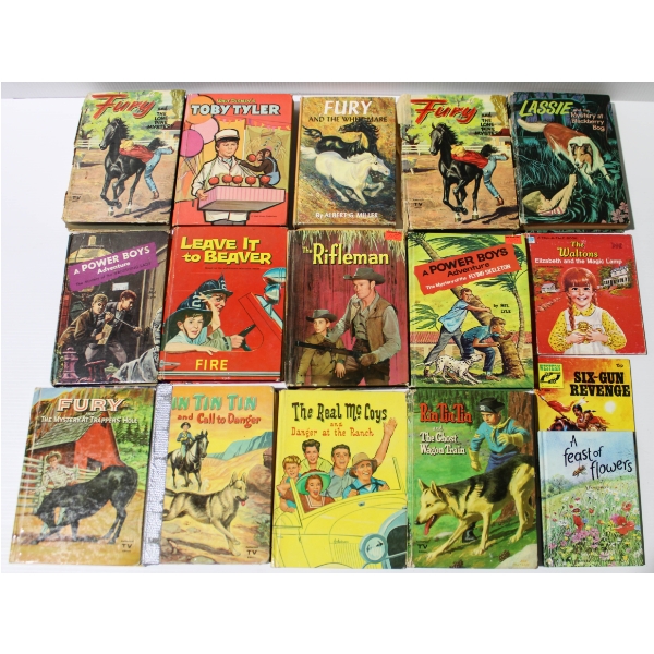 VINTAGE CHILDREN BOOKS - LEAVE IT TO BEAVER - RIFLEMAN