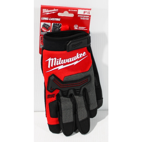 NEW MILWAUKEE LONG-LAST WRECKING GLOVES LARGE