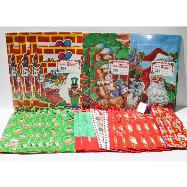 5 X 3PC CHRISTMAS HOLIDAY GIFT BOXES & LIQUOR GIFT BAGS