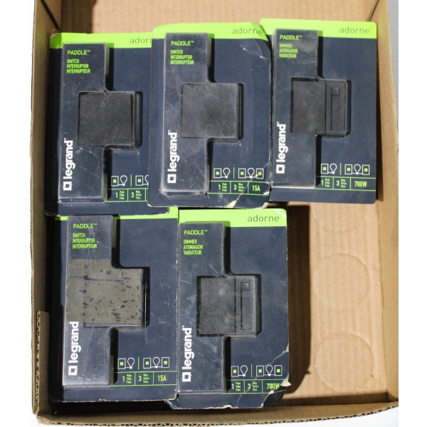 NEW LEGRAND PADDLE DIMMERS & SWITCHES