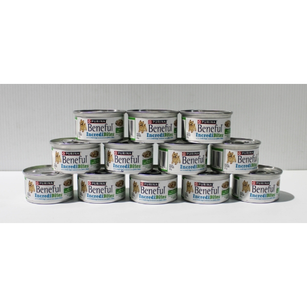 12 X 85G BENEFUL INCREDIBITES W/ LAMB IN SAUCE WET DOG FOOD