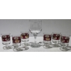 Image 1 : 6 NEW FRANCE CORDIAL LIQUOR GLASSES ETC.