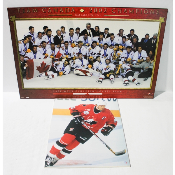 PAIR OF TEAM CANADA WALL ART
