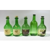 Image 1 : FIVE VINT. 2L GREEN GLASS WINE JUGS