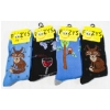 Image 1 :  FOOZY'S SOCKS FOX (BLK) OWL WINE FOX (BLUE)