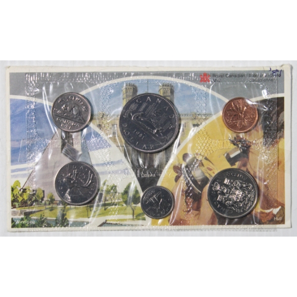 1981 CANADA PROOF MINT SEALED COIN SET