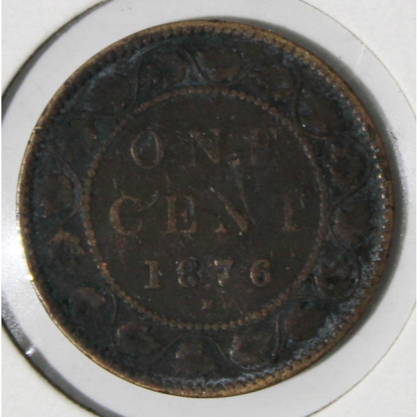 1876-H CANADIAN VICTORIAN LARGE PENNY