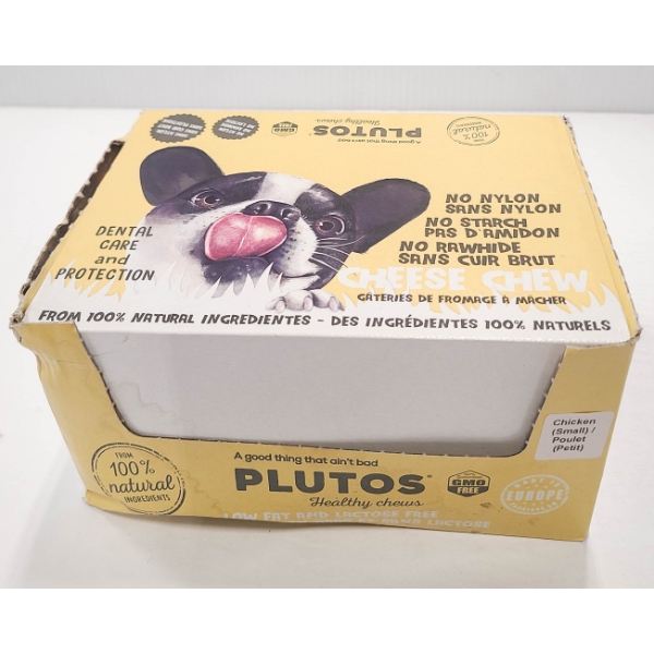 24 PLUTOS DOG CHEESE CHEWS CHICKEN - SM