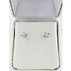 Image 1 : 14K WHITE GOLD DIAMOND EARRINGS